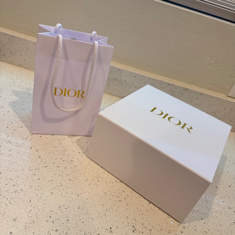Dior box and small Dior bag